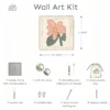 Punch needle supplies 10.24" wall art kit 8 pieces wooden frame punch needle threader yarns traceless nails awl