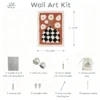 Punch needle supplies wall art kit 8 tools 3.5mm needle threader wooden frame yarns awl nails marking pen