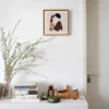 DIY Couple Gift Punch Needle Wall Art Modern Home Styling DIY couple gift punch needle wall art hung above desk with books and plants in minimalist modern room decor