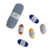 Frida Kahlo Punch Needle Wall Art Kit - Premium Yarn Collection Colorful yarn collection for Frida Kahlo wall art including blue, orange, yellow, pink and navy HOLA brand punch needle yarn
